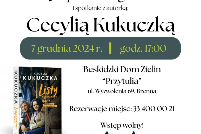Spotkanie autorskie z Cecylią Kukuczką - "Listy z pionowego świata"